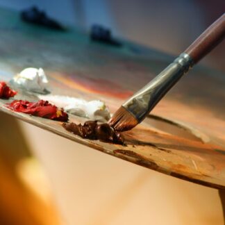 Rustic Meadow Sculpted Painting